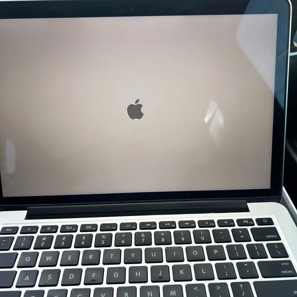 Apple Metallic Silver Laptop